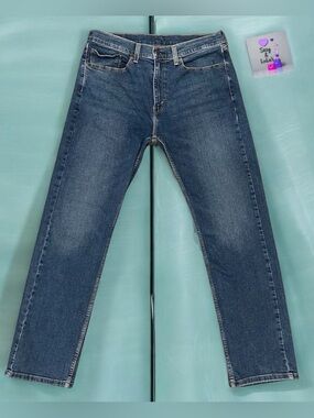 Levi's 506 Jeans Men's W34 L32 Dark Wash Blue Straight Leg 5-Pocket